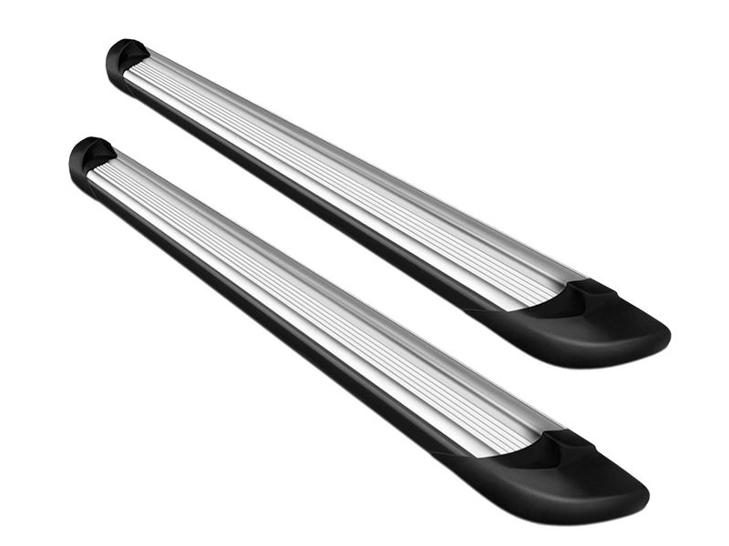 Black Horse Transporter Polished Aluminum Running Boards