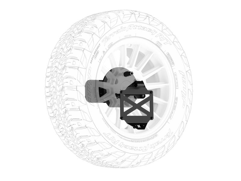 Body Armor 4x4 Pro-Series II Tire Carrier With License Plate Holder