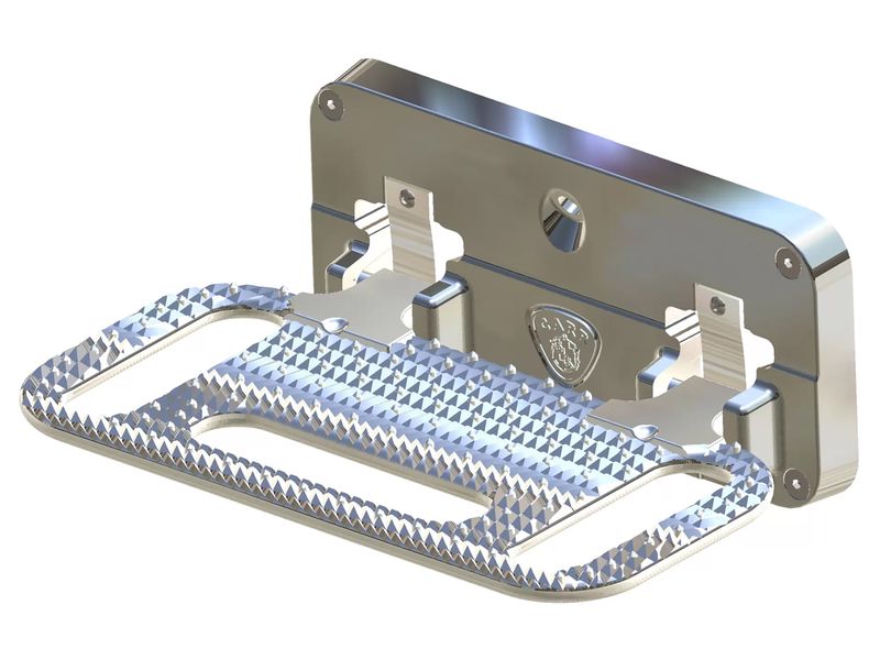 Carr HD Mega Flat Mount Step XM3 Polished