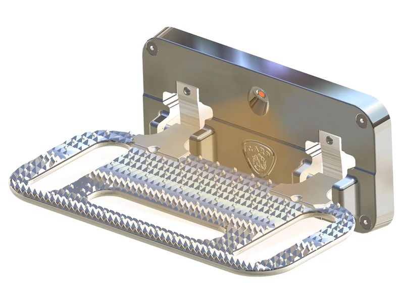 Carr HD Mega LED Flat Mount Step XM3 Polished
