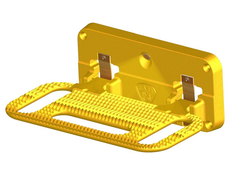 Carr HD Mega LED Flat Mount Step XP7 Safety Yellow