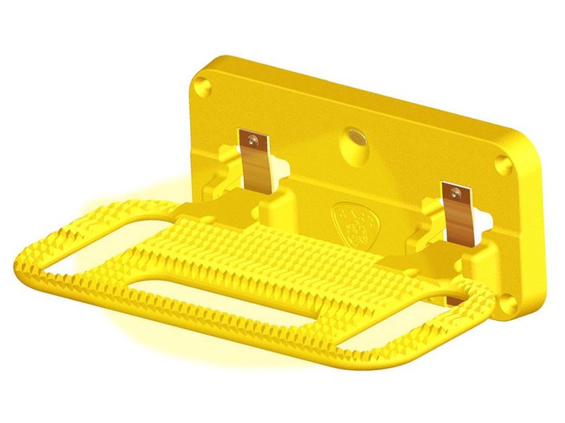 Carr HD Mega LED Ladder Rack Step XP7 Safety Yellow