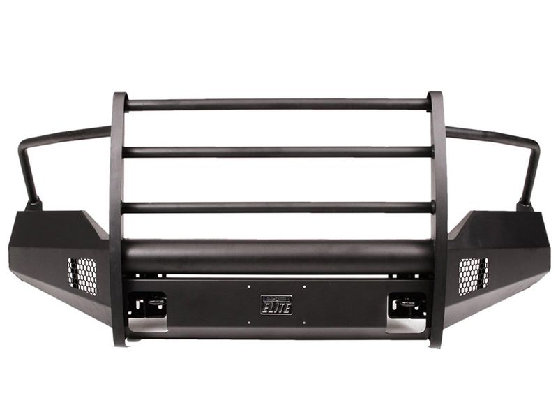 Fab Fours Black Steel Elite Full Guard Front Bumper