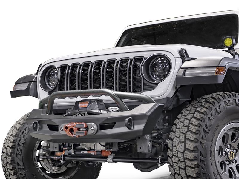 Fab Fours Ghost Stubby Winch Front Bumper with Pre-Runner Guard