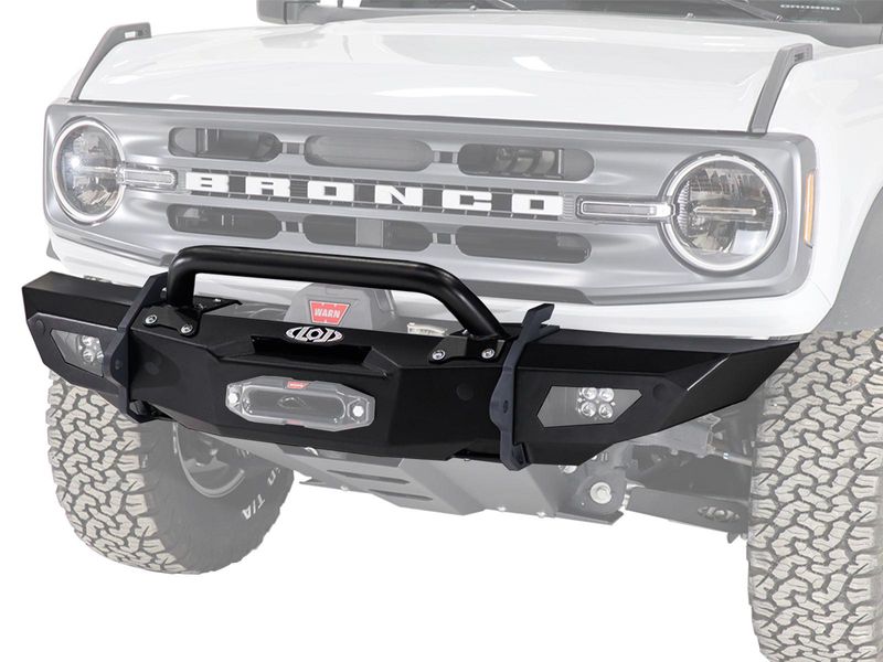 LoD Offroad Black Ops Shorty Bull Bar Front Winch Bumper
