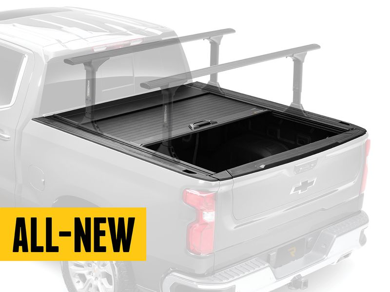 RealTruck FlushFit MRC-3000 Manual Retractable Tonneau Cover w/ T-Slot Rails