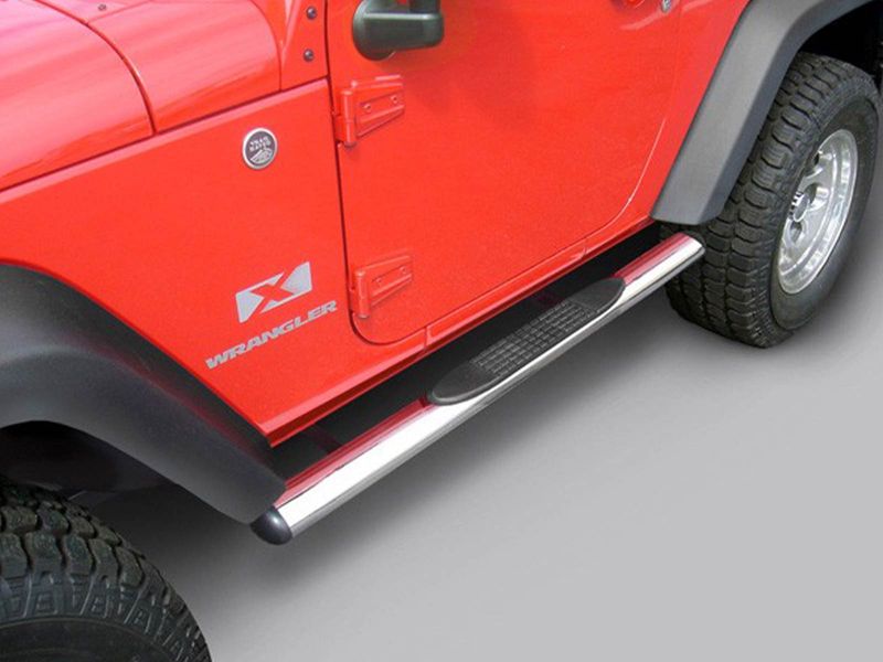 Rugged Ridge 4" Stainless Oval Side Steps