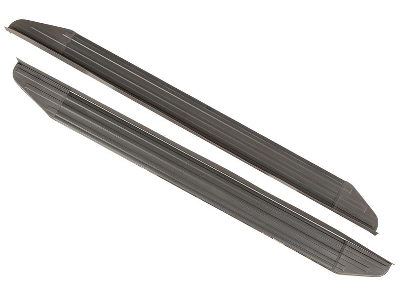 Rugged Ridge Black Aluminum Running Boards