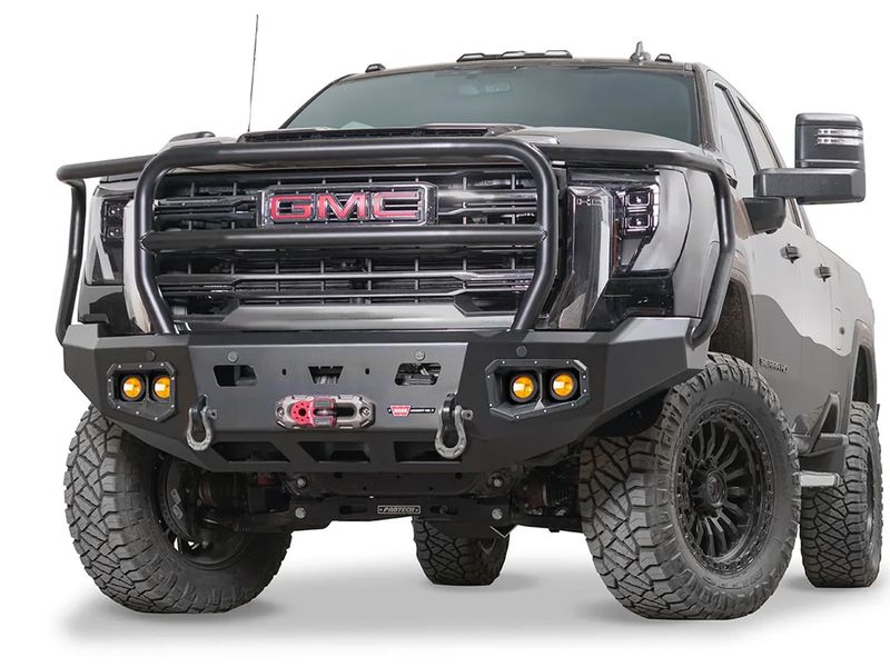 WARN Ascent HD Front Bumper with Full Grille Guard