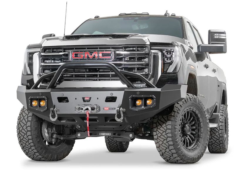 WARN Ascent HD Front Bumper with Prerunner Grille Guard